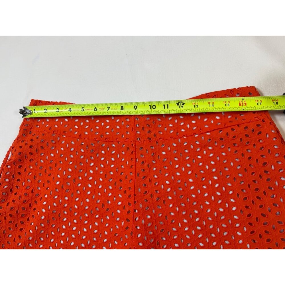 Never A Wallflower Amy Shorts Womens Eyelet Orange Size L Cotton (bin Y117) - Picture 6 of 9